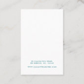Carte De Visite Écran de bijoux turquoise et Gold Chic (Dos)