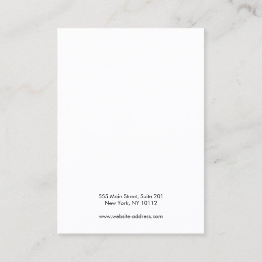 Carte De Visite Écran de bijoux Zodiac Moon Phase (Dos)