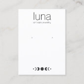 Carte De Visite Écran de bijoux Zodiac Moon Phase (Devant)