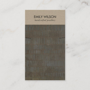 CARTE DE VISITE ÉCRAN DE BRACELET DE COULEURS DE COULEURS BRONZE