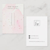 Carte De Visite Écran de broches Abstrait Confetti (Devant / Derrière)