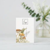 Carte De Visite Écran de clip du logo du fouet de champignons (Debout devant)