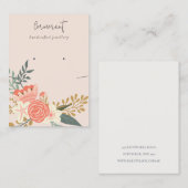 Carte De Visite Écran de collier à oreille florale Ambrosia (Devant / Derrière)