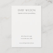 Carte De Visite Écran de collier Abstrait Gold Purple Logo (Dos)