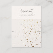 Carte De Visite Écran de collier blanc à oreille blanc éclectique  (Devant)