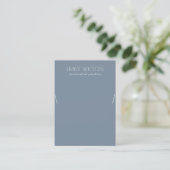 Carte De Visite Écran de collier bleu moelleux simple (Debout devant)