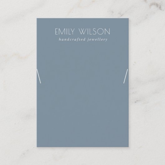 Carte De Visite Écran de collier bleu moelleux simple (Devant)