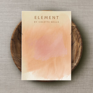 Carte De Visite Ecran de collier d'aquarelle Earthy Boho Terracott