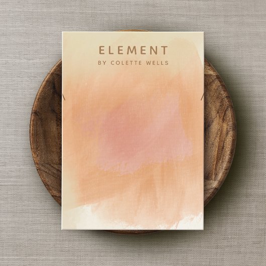 Carte De Visite Ecran de collier d'aquarelle Earthy Boho Terracott