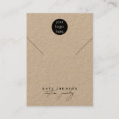 Carte De Visite Écran de collier de bijouterie Logo d'entreprise (Devant)