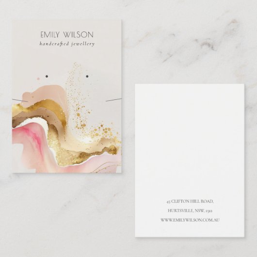 Carte De Visite Écran de collier de Parties scintillant brillant r (Devant / Derrière)