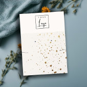 Carte De Visite Écran de collier d'oreille en or blanc