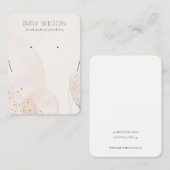 Carte De Visite Écran de collier d'oreille en or transparent (Devant / Derrière)