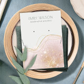 Carte De Visite Écran de collier d'oreille pour Parties scintillan