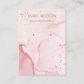 Carte De Visite Écran de collier d'oreille rose violet (Devant)