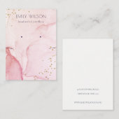 Carte De Visite Écran de collier d'oreille rose violet (Devant / Derrière)