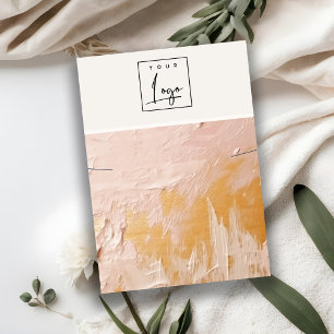 Carte De Visite Écran de collier du logo de peinture à l'huile d'o