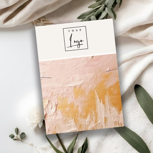 Carte De Visite Écran de collier du logo de peinture à l'huile d'o