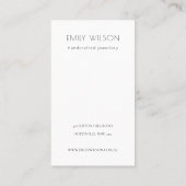 Carte De Visite Écran de collier en terre cuite Palm feuilleté (Dos)