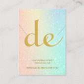 Carte De Visite Écran de collier moderne (Dos)