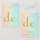 Carte De Visite Écran de collier moderne (Devant / Derrière)