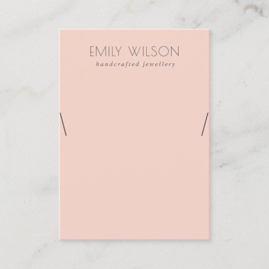 Carte De Visite Écran de collier simple et soyeux minimal (Devant)