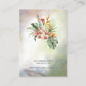 Carte De Visite Écran de collier végétal tropical (Dos)