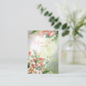 Carte De Visite Écran de collier végétal tropical (Debout devant)