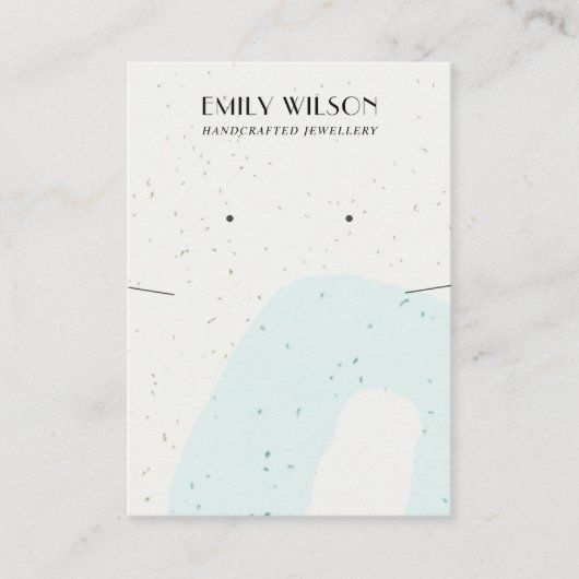 CARTE DE VISITE ÉCRAN DE COULEUR BLEUE ABSTRAIT (Devant)