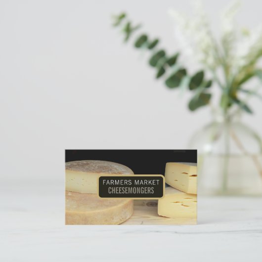 Carte De Visite Écran de fromage, fromage (Debout devant)