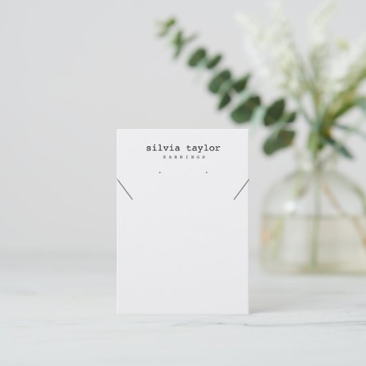 Carte De Visite Écran de lecture minimaliste simple (Debout devant)
