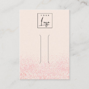 Carte De Visite Écran de Parties scintillant rose brillant et bril