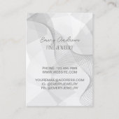 Carte De Visite Écran de porte-oreille Abstrait Designer (Dos)