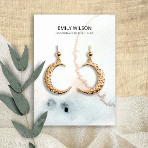 CARTE DE VISITE ÉCRAN DE REPOS AQUA BLUE GOLD WATERCOLOR BRUSH EA