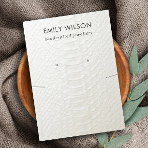 CARTE DE VISITE ÉCRAN DE REPOS DE LA TEXTURE EN CUIR BLANC