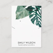 CARTE DE VISITE  ÉCRAN DE RESTAURATION DE LA FAUNE MOSTERA VERTE C (Devant)