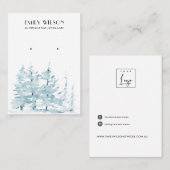 CARTE DE VISITE ÉCRAN DE RESTAURATION DE LA FORÊT D'HIVER D'AQUA P (Devant / Derrière)