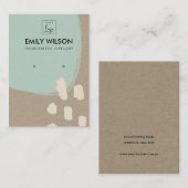 CARTE DE VISITE ÉCRAN DE RESTAURATION DE L'AQUA BLUE KRART ABSTRAI (Devant / Derrière)