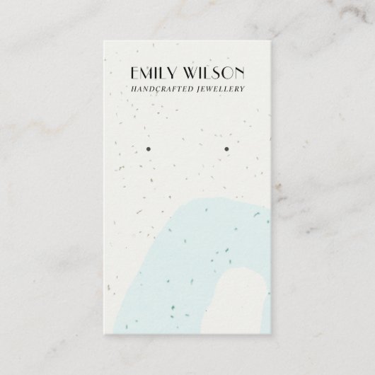 CARTE DE VISITE ÉCRAN DE RESTAURATION DE L'ÉTUDE BLEUE CÉRAMIQUE A (Devant)