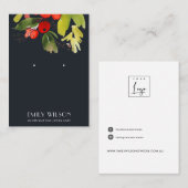 CARTE DE VISITE ÉCRAN DE RESTAURATION DE L'ÉTUDE NAVY CHRISTMAS HO (Devant / Derrière)