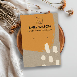 CARTE DE VISITE ÉCRAN DE RESTAURATION DE L'ORANGE DE POINTE ABSTR