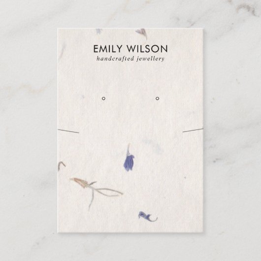 CARTE DE VISITE ÉCRAN DE RESTAURATION DE PAPIER FABRIQUÉ À LA MAIN (Devant)