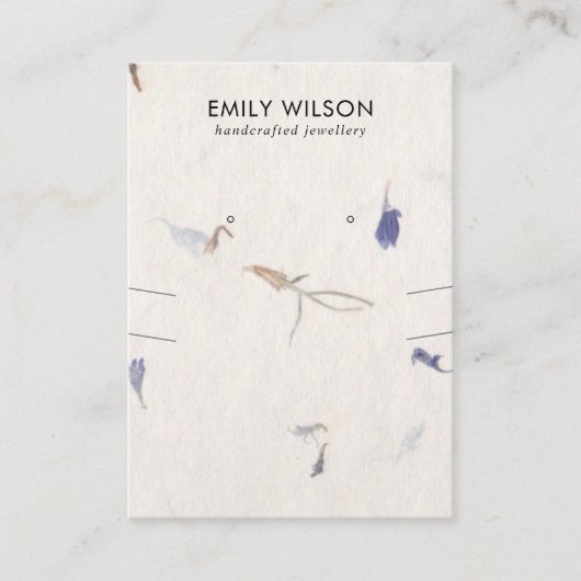 CARTE DE VISITE ÉCRAN DE RESTAURATION DE PAPIER FABRIQUÉ À LA MAIN (Devant)