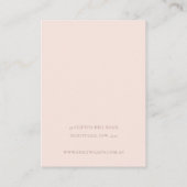 CARTE DE VISITE ÉCRAN DE RESTAURATION DE ROSE BLANC SUCCULENT DESE (Dos)