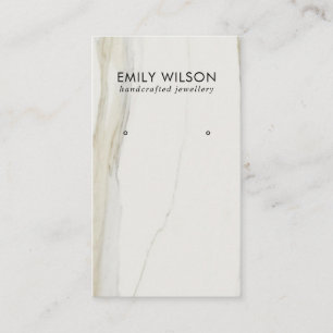 CARTE DE VISITE ÉCRAN DE RESTAURATION EN MARBRE DE CALACATTA BLAN