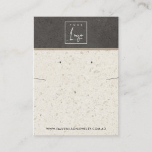 CARTE DE VISITE ÉCRAN DE RESTAURATION EN TERRAZZO GRAY BLANC