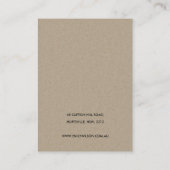 CARTE DE VISITE ÉCRAN DE RESTAURATION FLORALE ROSE DE BURGOUNDY GO (Dos)