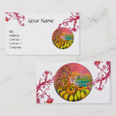 Carte De Visite ÉCRAN DE SOUFFRE, Flouris rouge pourpre Pearl blan (Devant / Derrière)