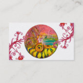 Carte De Visite ÉCRAN DE SOUFFRE, Flouris rouge pourpre Pearl blan (Dos)