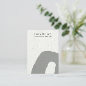 CARTE DE VISITE ÉCRAN DE TEXTURE CÉRAMIQUE ABSTRAIT (Debout devant)